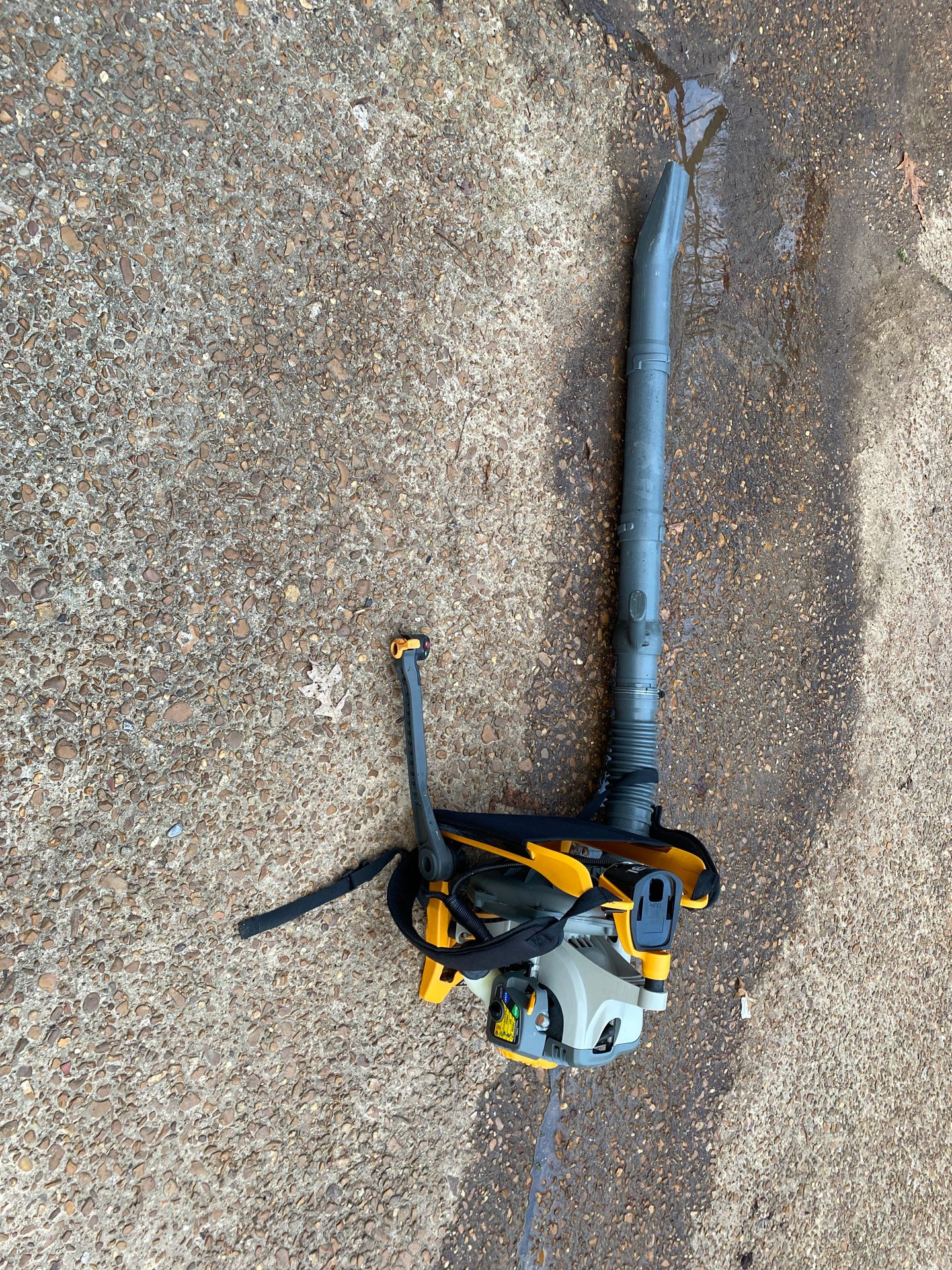 Ryobi back pack blower