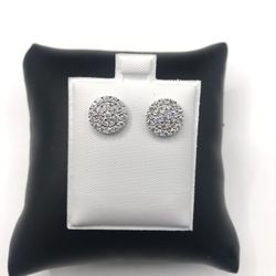 925 Sterling Silver 1.10CT MOISSANITE Screw Back Stud Earrings Unisex 