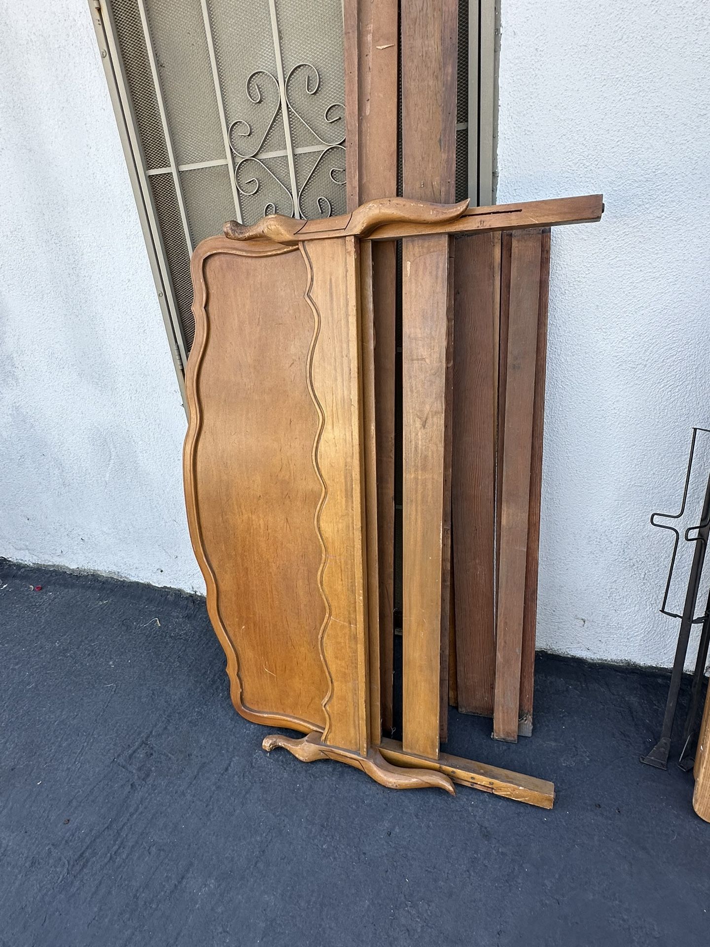 Antique Wood Bed Frame