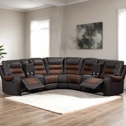 🔥NEW ARRIVAL🔥 Jordan 3-PC Reclining Sectional