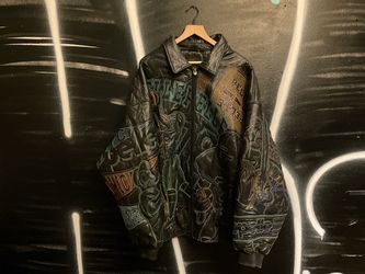 Vintage Pelle Pelle Legends Forever Leather Jacket - Black - 3XL