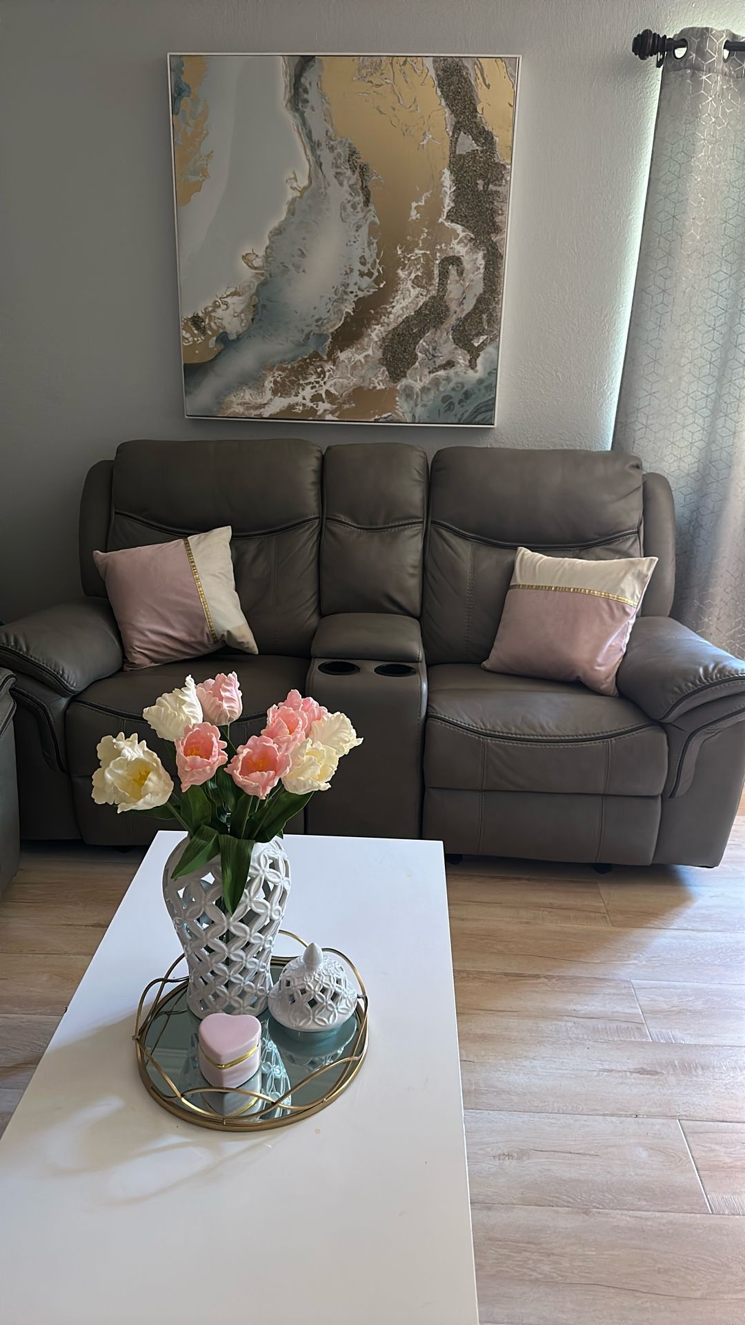 Set Of Sofas Color Gray