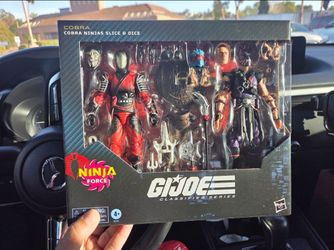 GI Joe Cobra Ninjas Slice & Dice SDCC 2025 Hasbro figures, NEW!