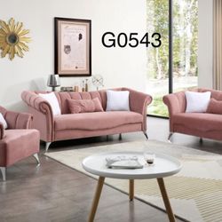 NEW VELVET 3 PCS LIVING ROOM SET ! SOFA, LOVESEAT AND CHAIR ! 851 Van Houten Ave Clifton NJ 07013! Mina’s Home Furniture