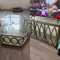Tv stand and table