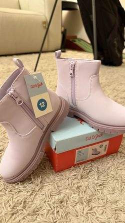 Cat & Jack Flora Boots Kids Girls Size 12