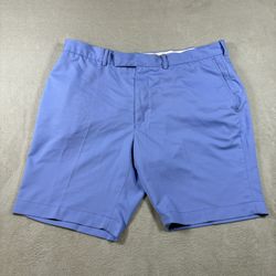 RLX Ralph Lauren Shorts Golf Chino Mens 38 Classic Fit Stretch Twill Blue #2984