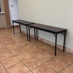 Narrow Foldable Tables 
