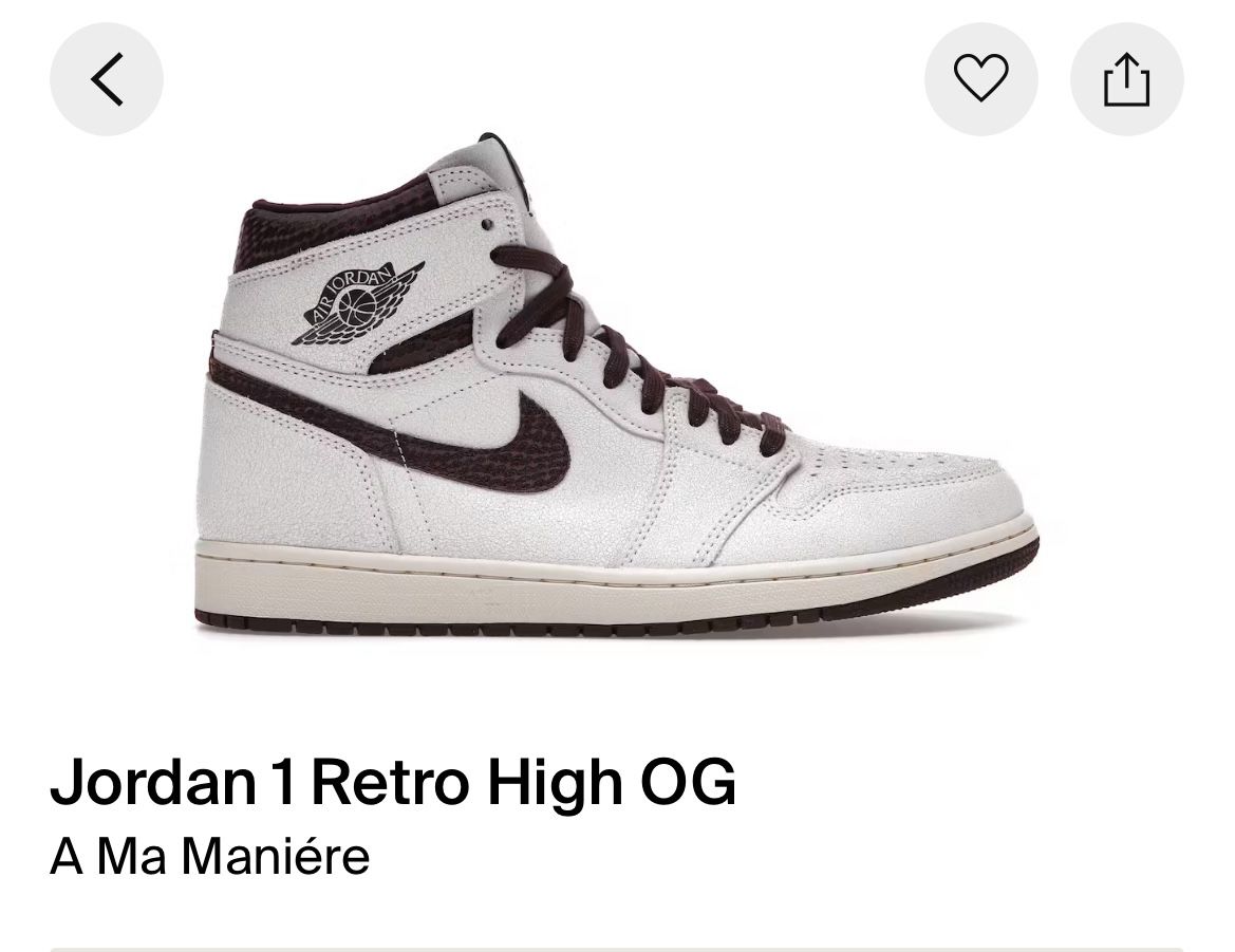 Jordan 1 A Ma Maniére Size 13