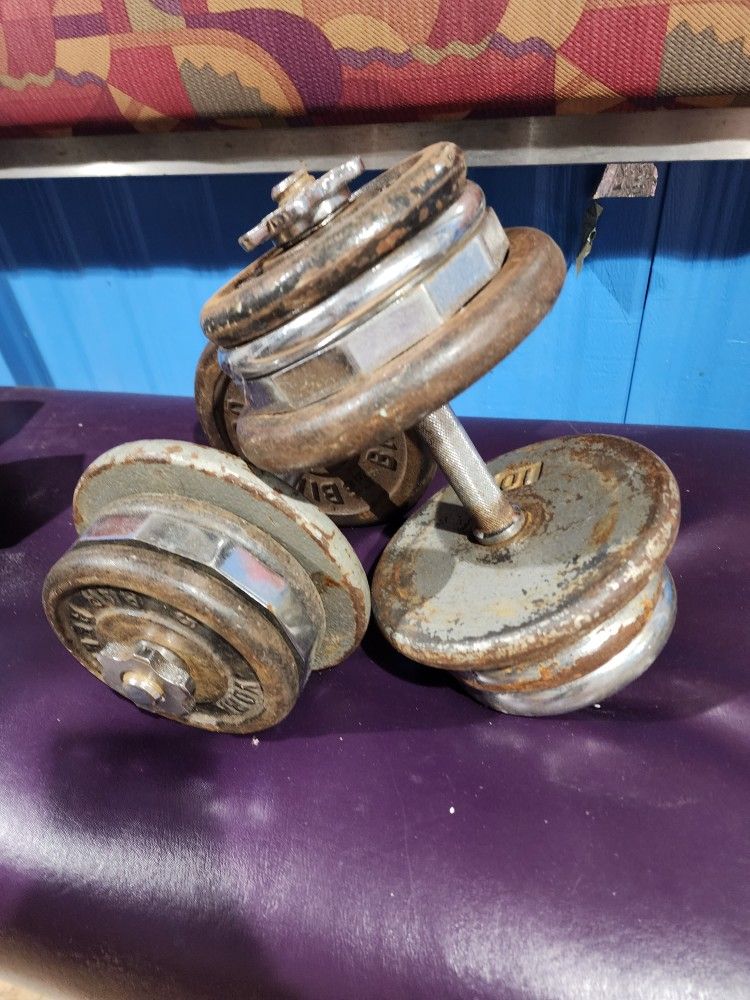 adjustable dumbbells 55 lbs