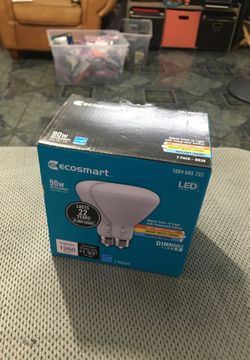 EcoSmart 90-Watt Equivalent BR30 Dimmable LED Light Bulb 2Pack