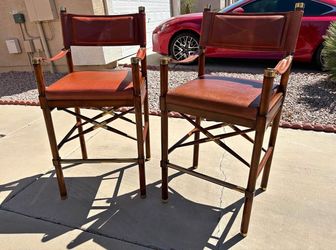 Classic Vintage Director’s Barstools by Frontgate