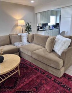 Like new Tan sectional modular couch