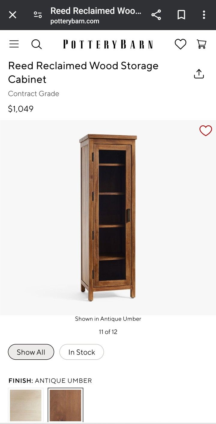 Reed Cabinet From Pottery Barn