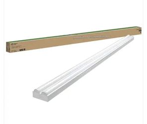 8 ft. 450-Watt Equivalent Integrated LED White Strip Light Fixture 4000K High Output 9000 Lumens 90-Watt 