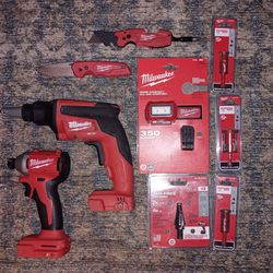 Milwaukee M18 Fuel Drywall Screwgun, HEX Impact, Fastback Utility Tool, Knife, Headlamp And More 