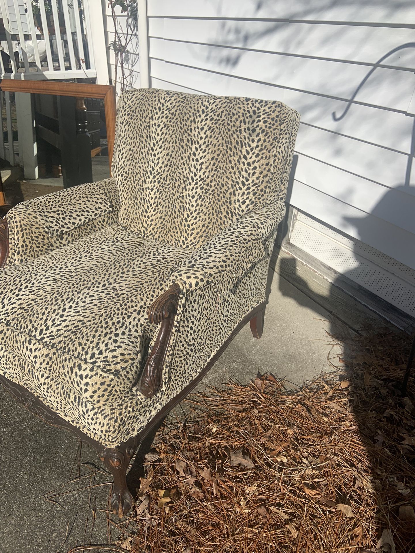 Spotless, Vintage, Leopard Print Chair