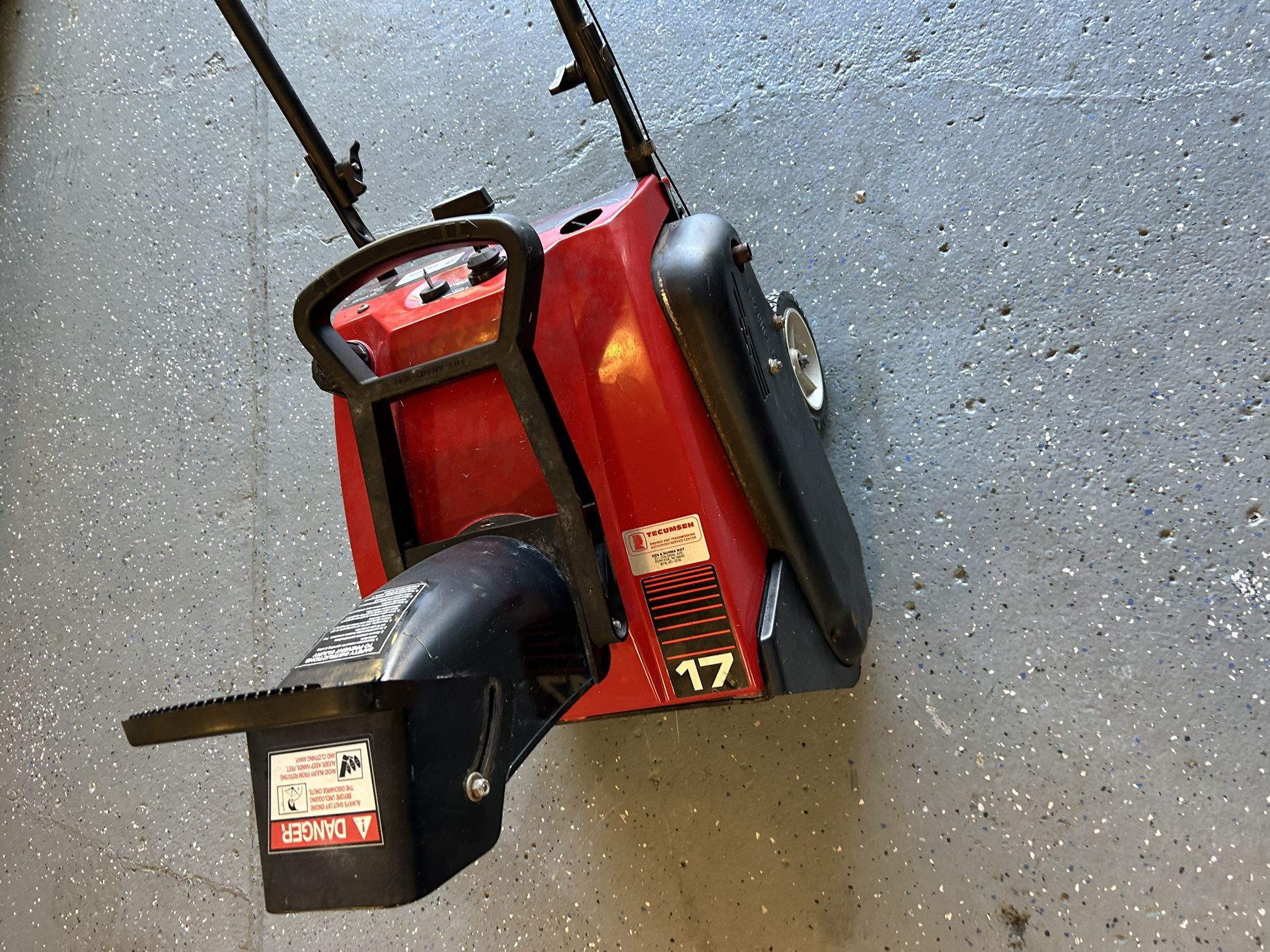 Snapper LE 17 Snowblower