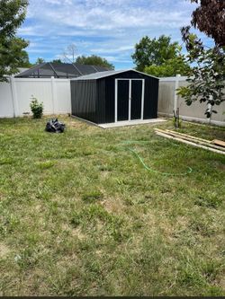 10x10 shed installation