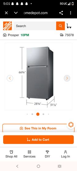 Samsung Top-Freezer Refrigerator Stainless Steel