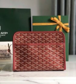 Goyard Clutch Pouch in Red