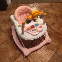 Baby Walker pink 4 in 1