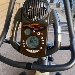 Pro-form, older, stationary bicycle