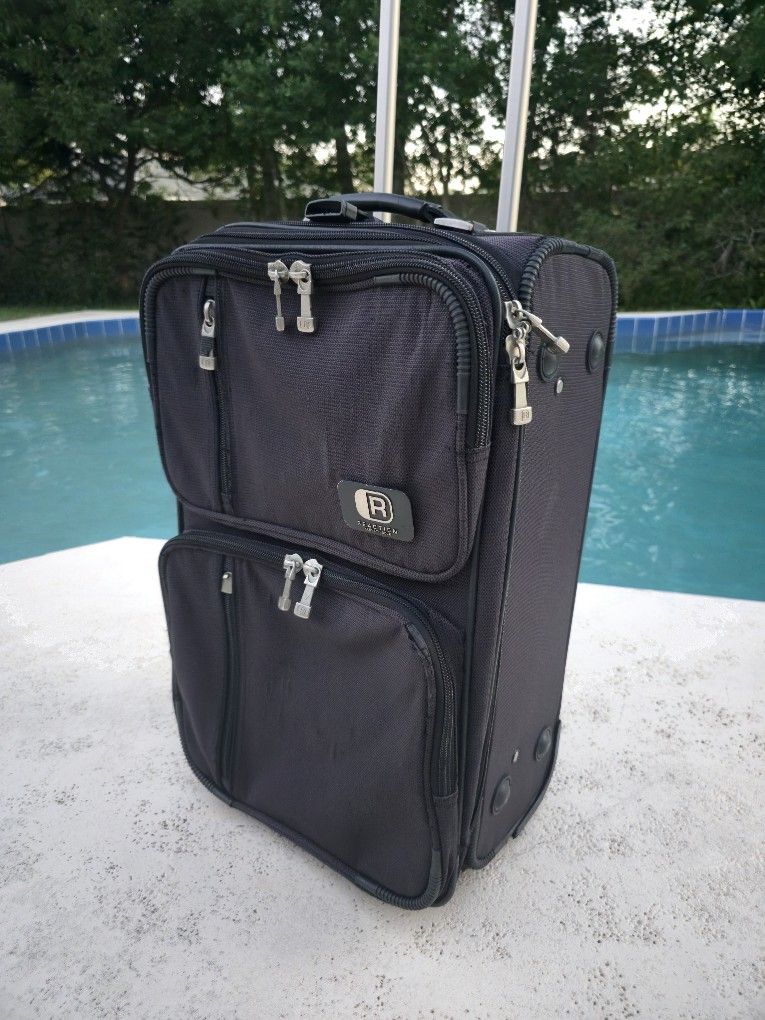 Luggage Suitcase Kenneth Cole Reaction Carry On Rolling Luggage Check In Wheeled Suitcase Black