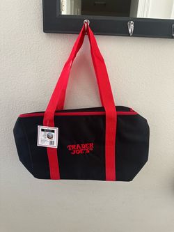 Trader Joe's Insulated Red and Black Tote Bag