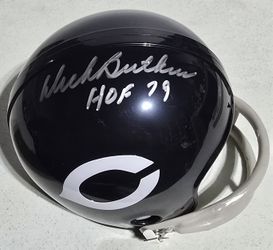 DICK BUTKUS SIGNED MINI HELMET!