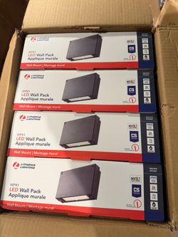 150- Watt Equivalent Integrated LED Bronze Wall Pack Light, 4000K (4 pack )