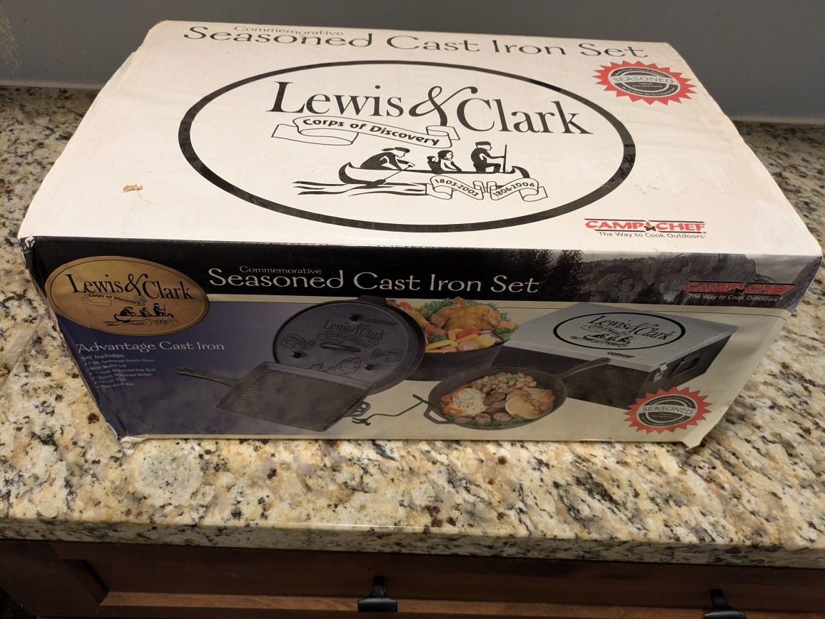 Cast Iron Pan Set - Commemorative Lewis And Clark Corps Of Discovery