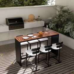 Brand New Bar Set 7 Pieces Outdoor