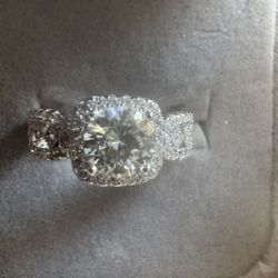 Sterling Silver 3 CTW Fire Moissanite Rings