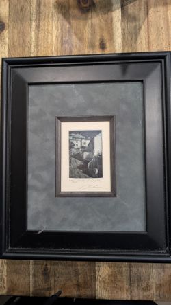 Signed Limited Edition Etching - Salvador Chica Jimenez (Spanish Village Street)