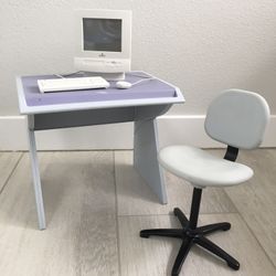American Girl Doll Mac Macintosh Apple Computer Desk Chair 