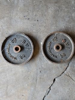 Old School 45 Lbs Plates