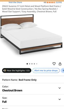 Zinus bed frame - FULL