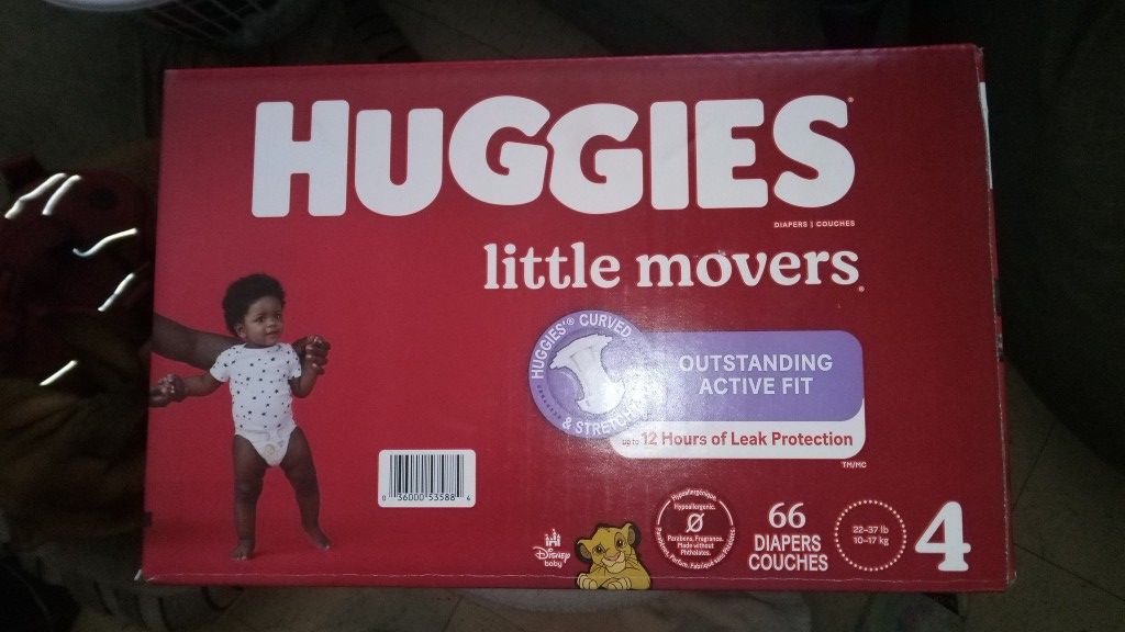 DIAPERS - HUGGIES SIZE 4