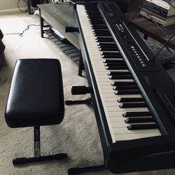 Williams Allegro Full 88 Weighted Key Digital piano keyboard with Proline Stand, Bench & Sustain pedal