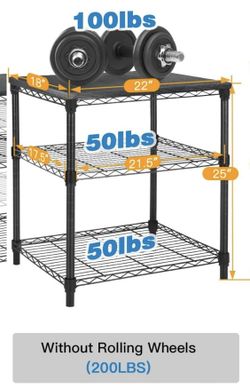 NEW Black Printer Cart ( no wheels on this model ) 200lbs max