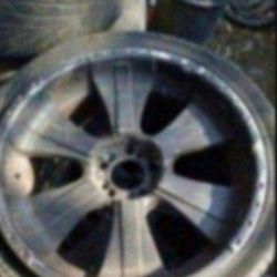 22-in Rims Five Lug Universal Fit Chevy Tahoe Or Silverado need tires have all center