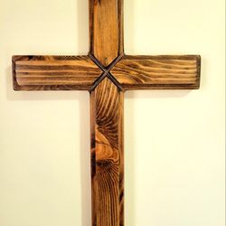 Hand Crafted Wooden Wall Cross