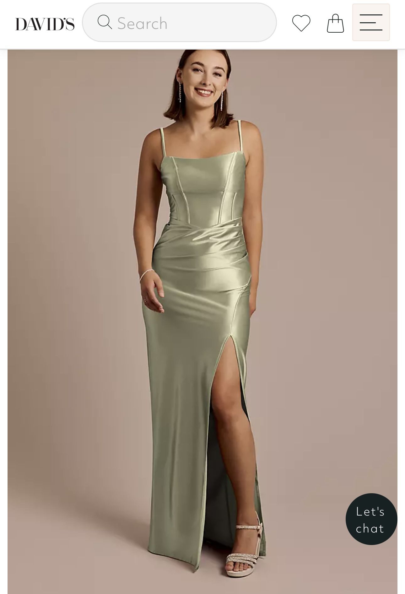 David’s Bridal Bridesmaid Dress