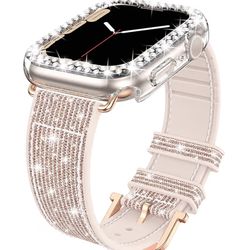  WATCH BAND  “””SMART WATCH APPLE 38mm SERIES””” Pink/Gold Color 