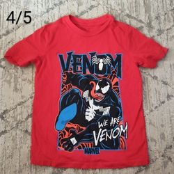 Venom Tee Shirt Size 4/5