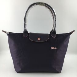 Longchamp Le Pliage tote bag size large purple color