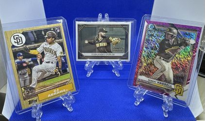 Baseball Sports Cards , San Diego Padres - Cj Abrams - Rookie -Fernando Tatís-Print Proof -Robert Hassel -pink Refractor
