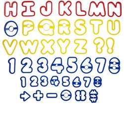 Wilton Letters and Numbers Cookie Cutters 