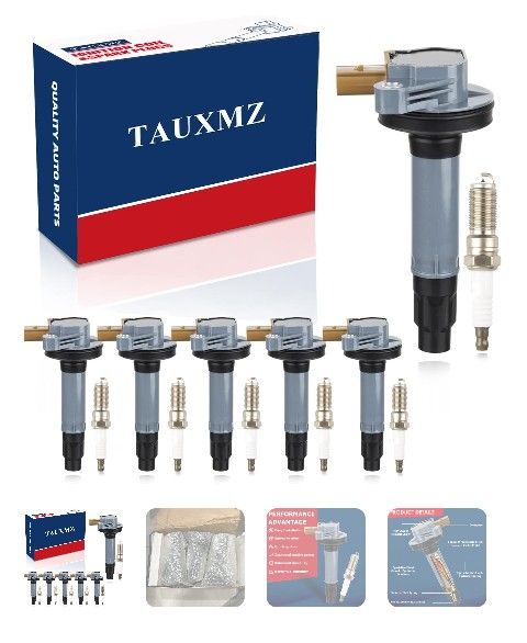NEW OPEN BOX Ignition Coils UF646 and Iridium Spark Plug SP534 Replacement for Ford And Lincoln